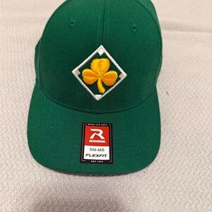 Richardson Green Flexfit Hat with Yellow Clover Patch
